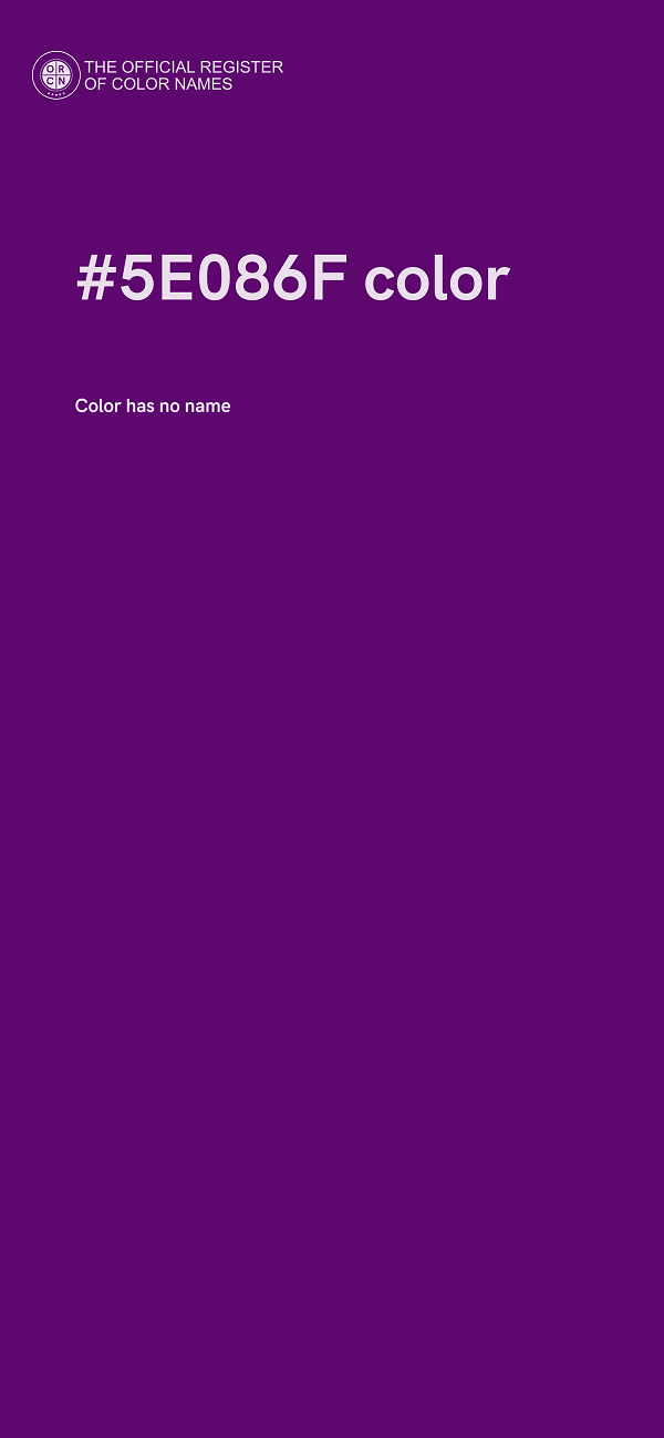 #5E086F color image