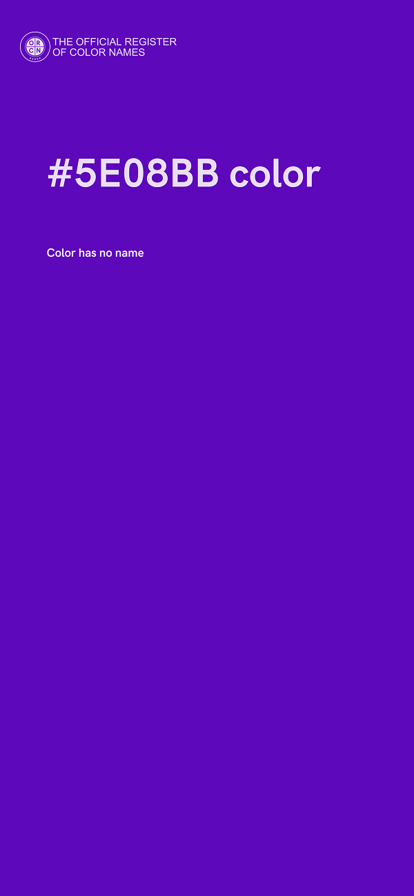 #5E08BB color image