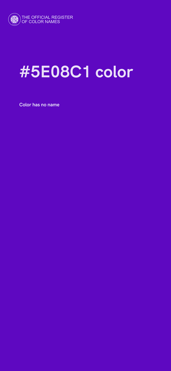 #5E08C1 color image