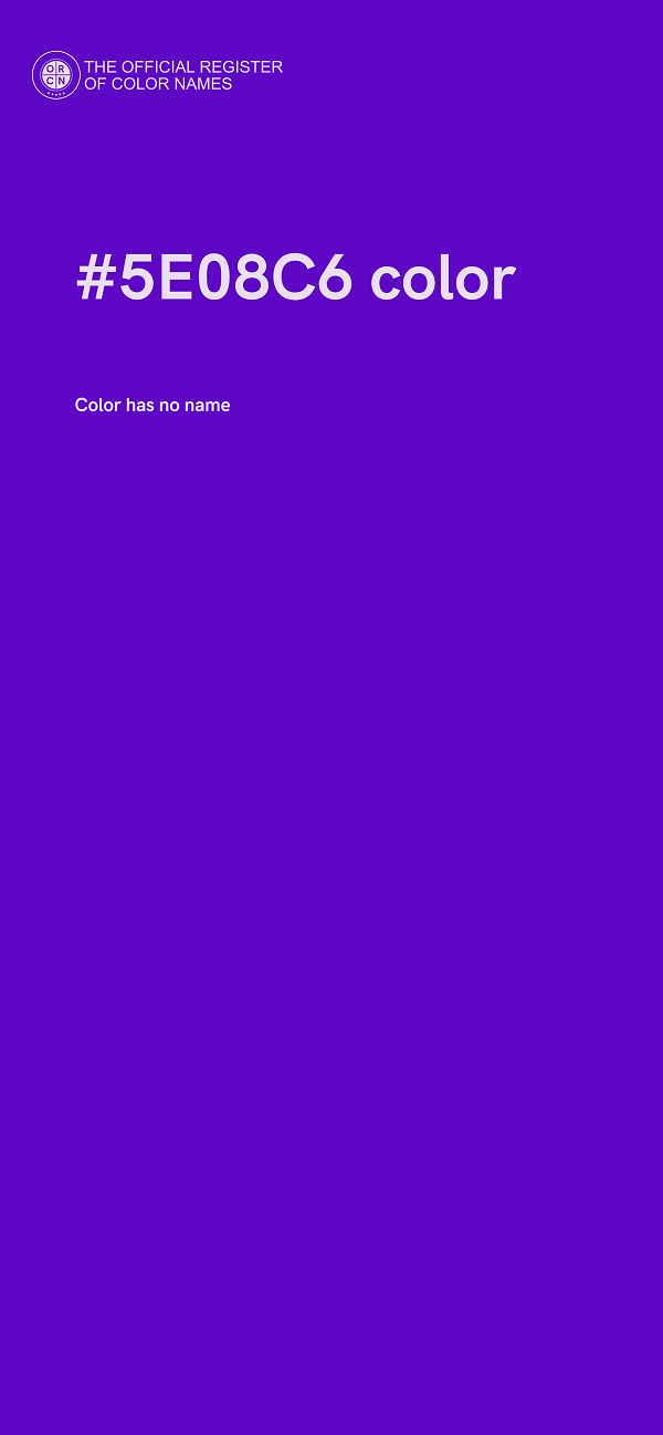 #5E08C6 color image