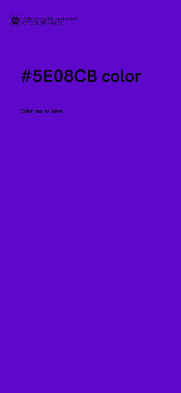 #5E08CB color image