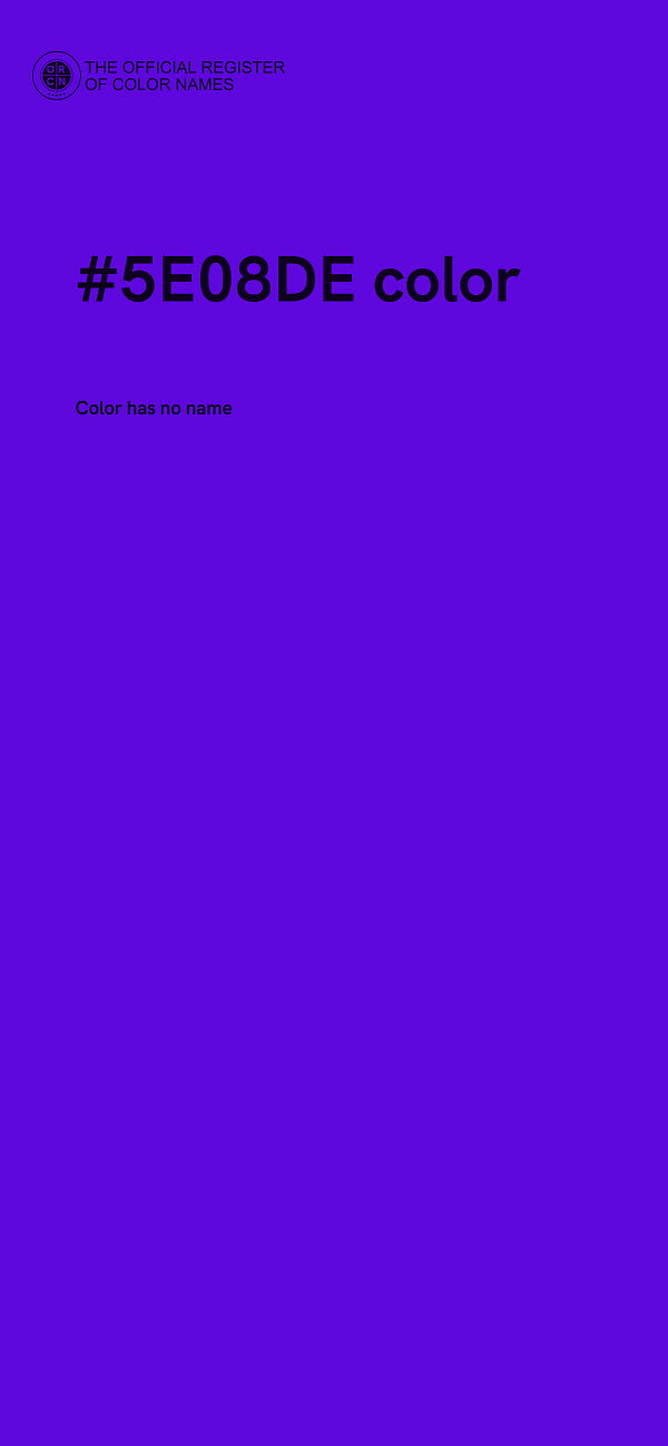#5E08DE color image