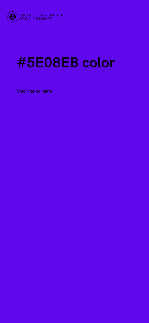 #5E08EB color image