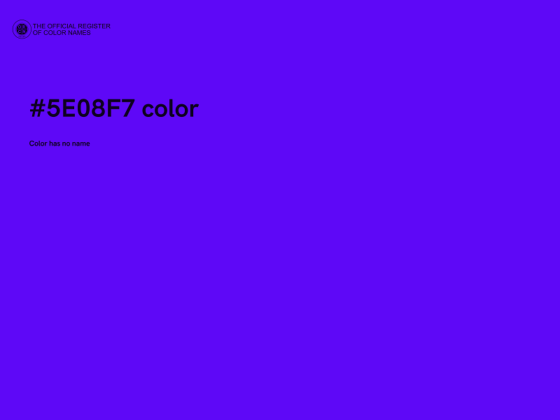#5E08F7 color image
