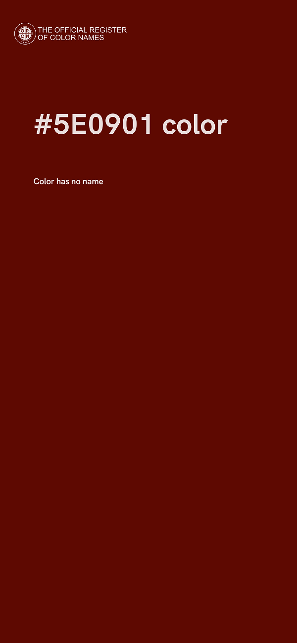 #5E0901 color image