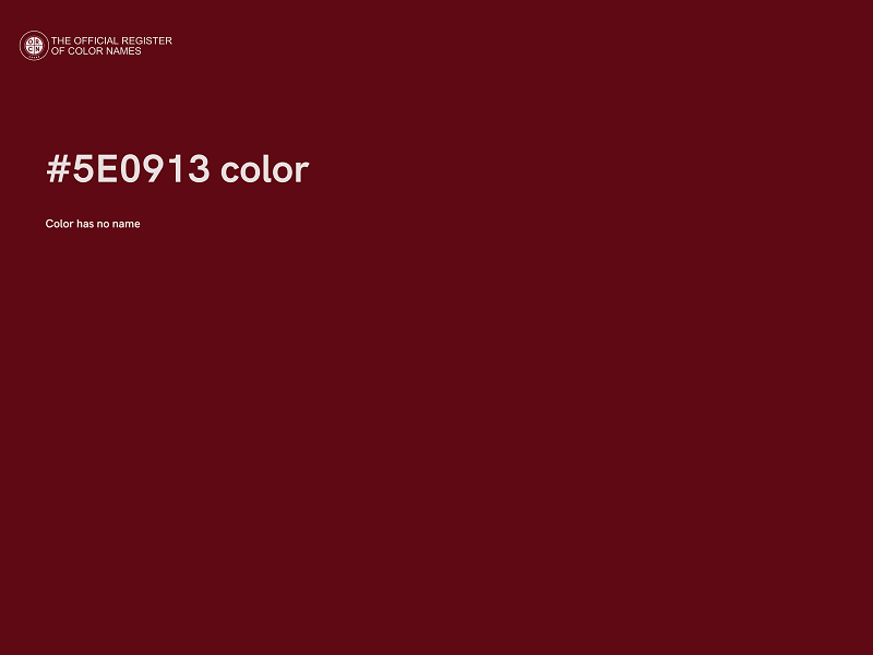 #5E0913 color image