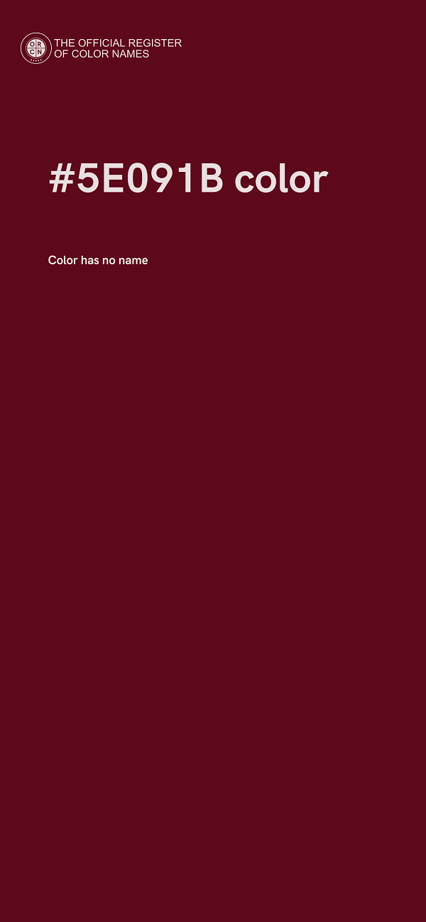 #5E091B color image