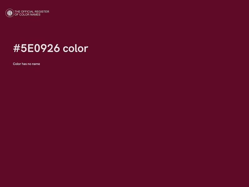 #5E0926 color image