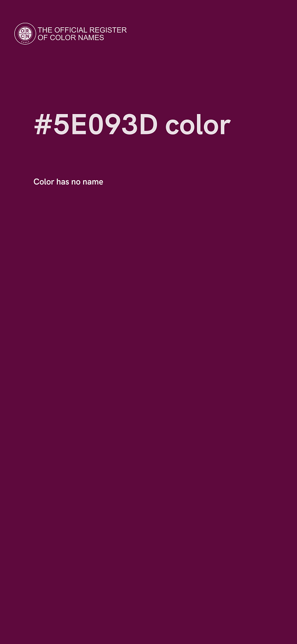 #5E093D color image