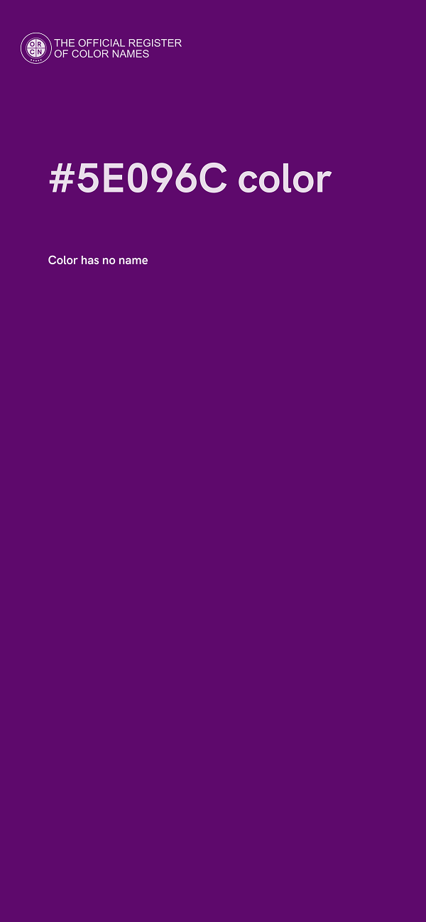 #5E096C color image