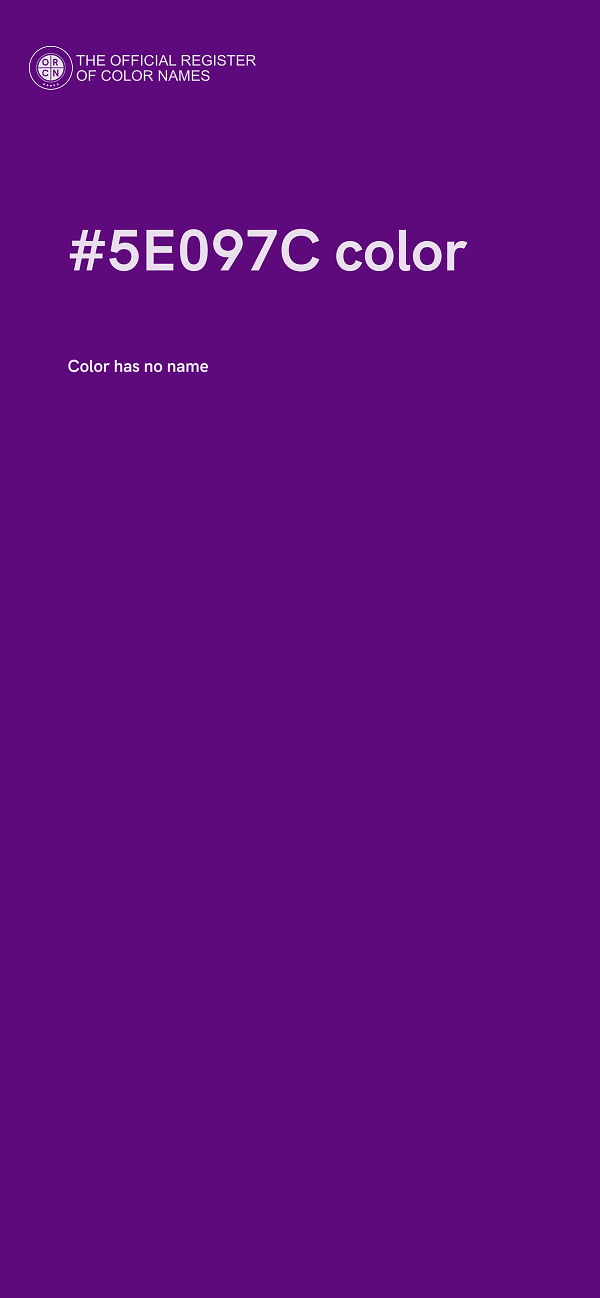 #5E097C color image