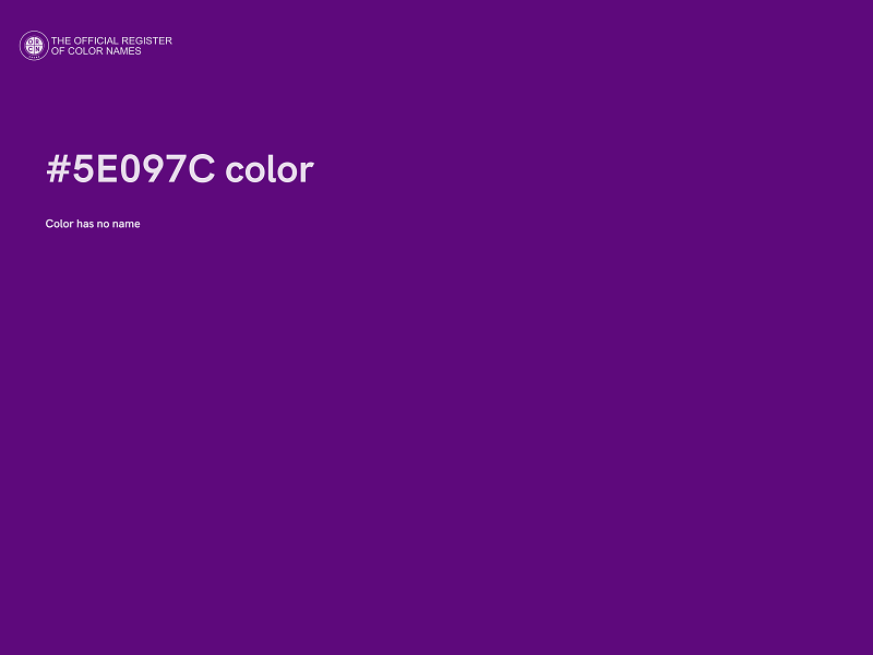 #5E097C color image