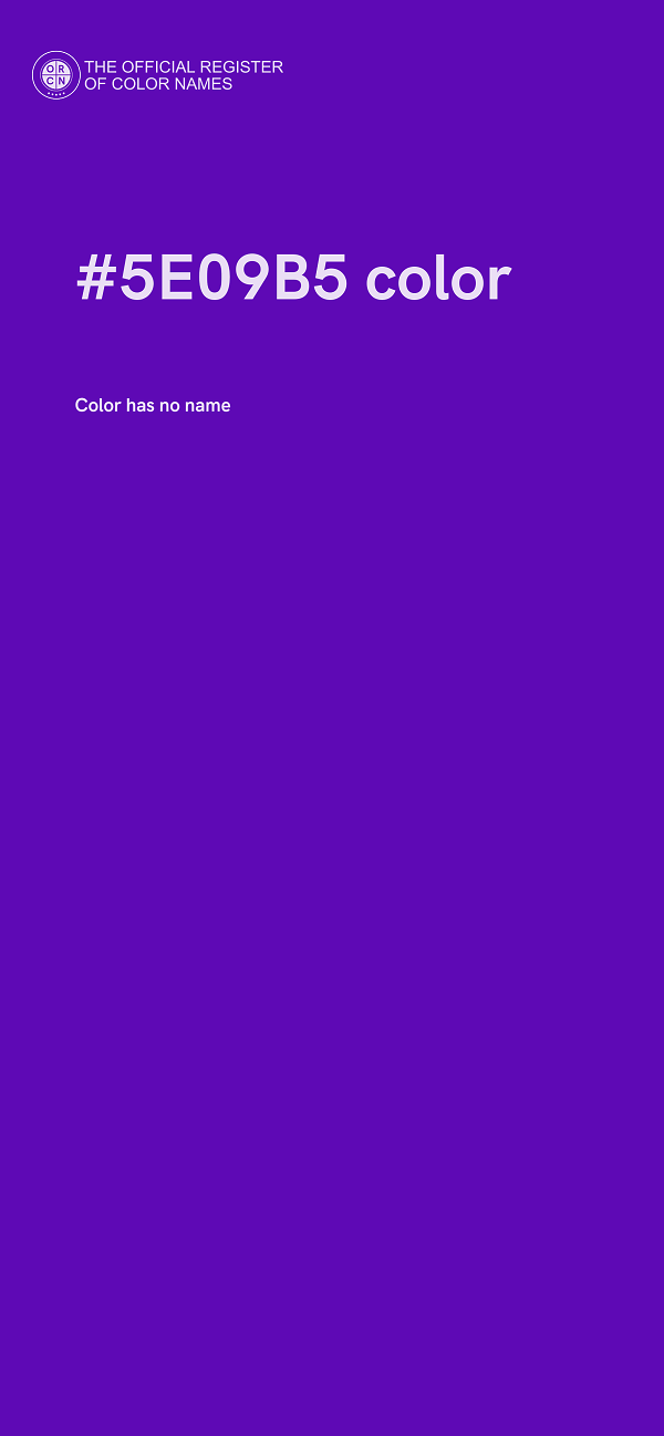 #5E09B5 color image