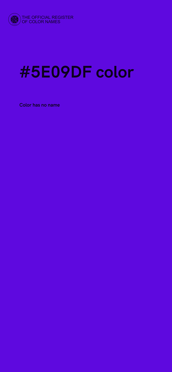 #5E09DF color image