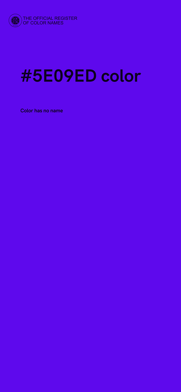 #5E09ED color image