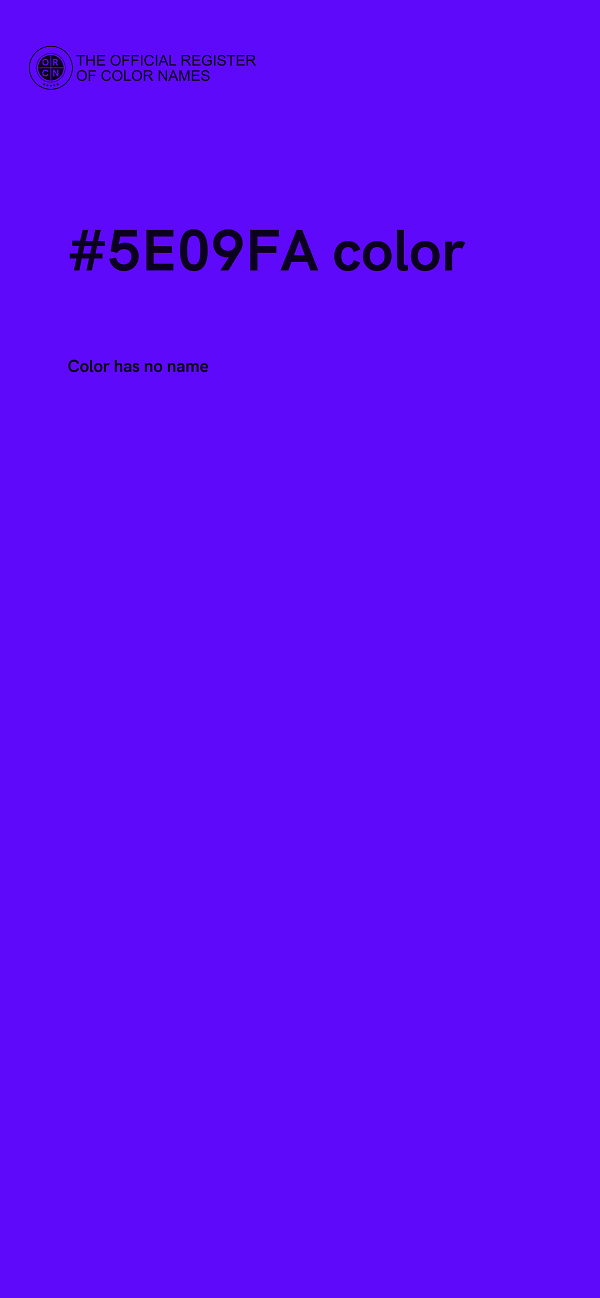 #5E09FA color image