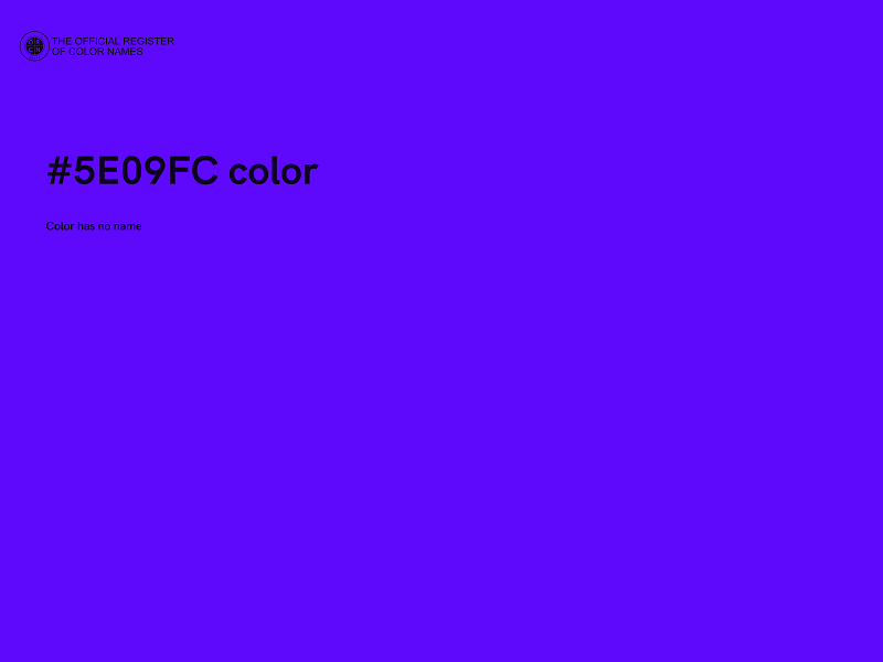 #5E09FC color image