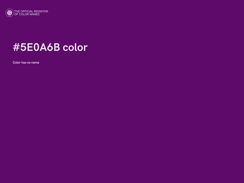 #5E0A6B color image