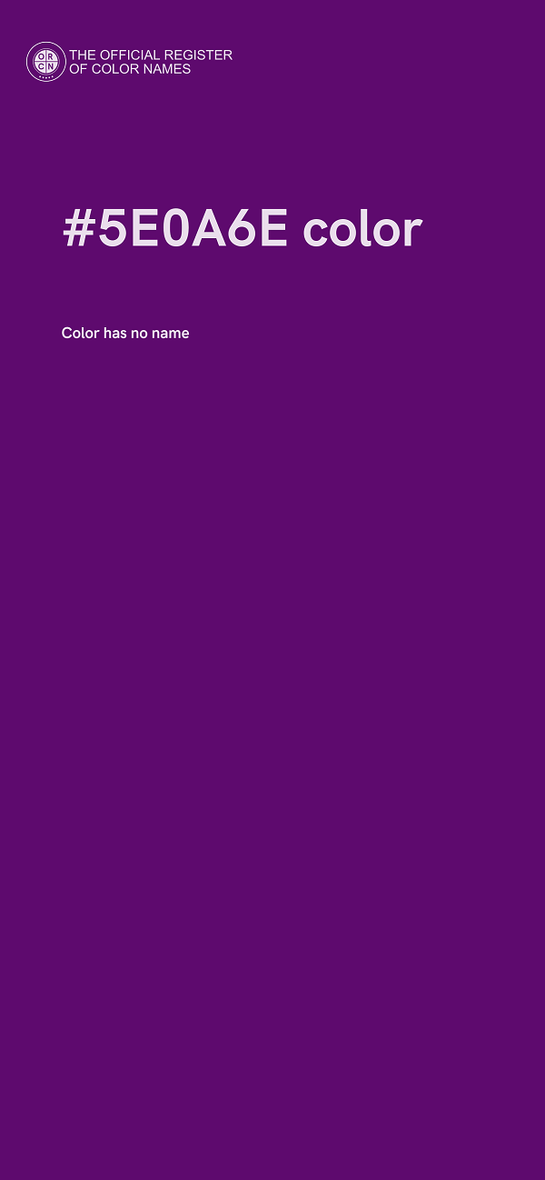 #5E0A6E color image