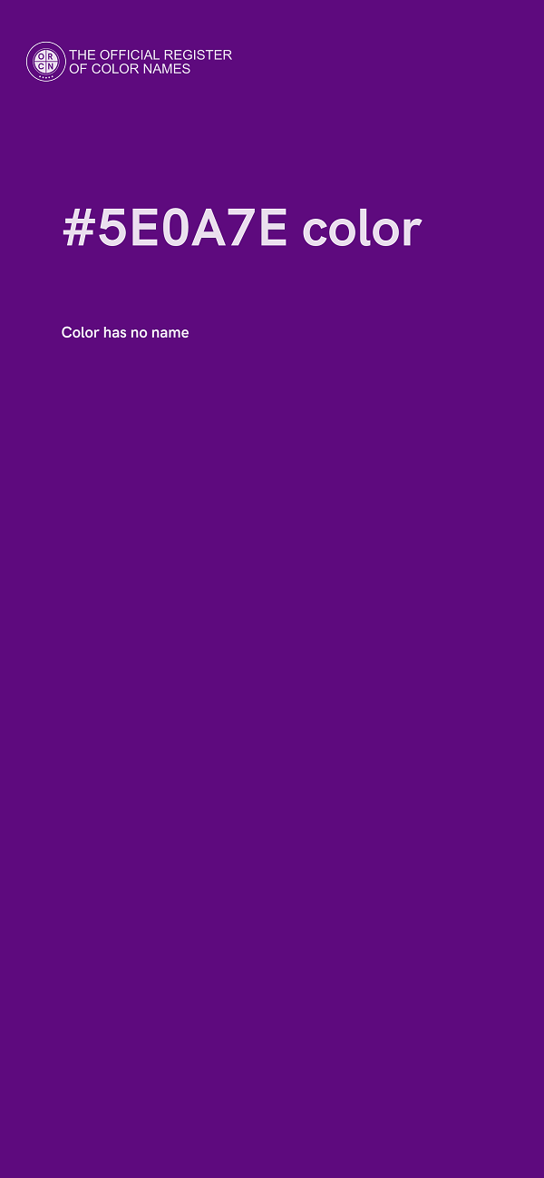 #5E0A7E color image