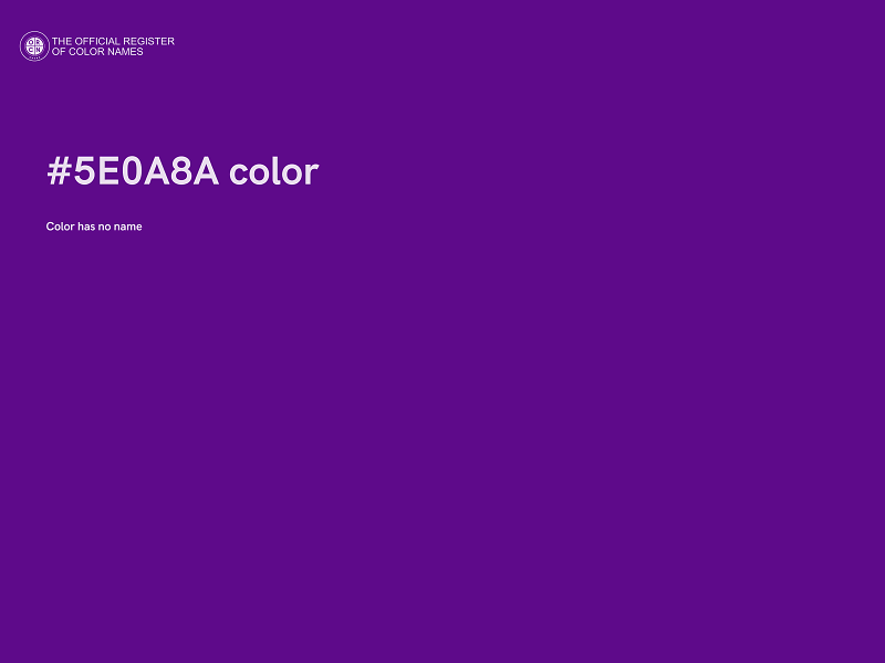 #5E0A8A color image
