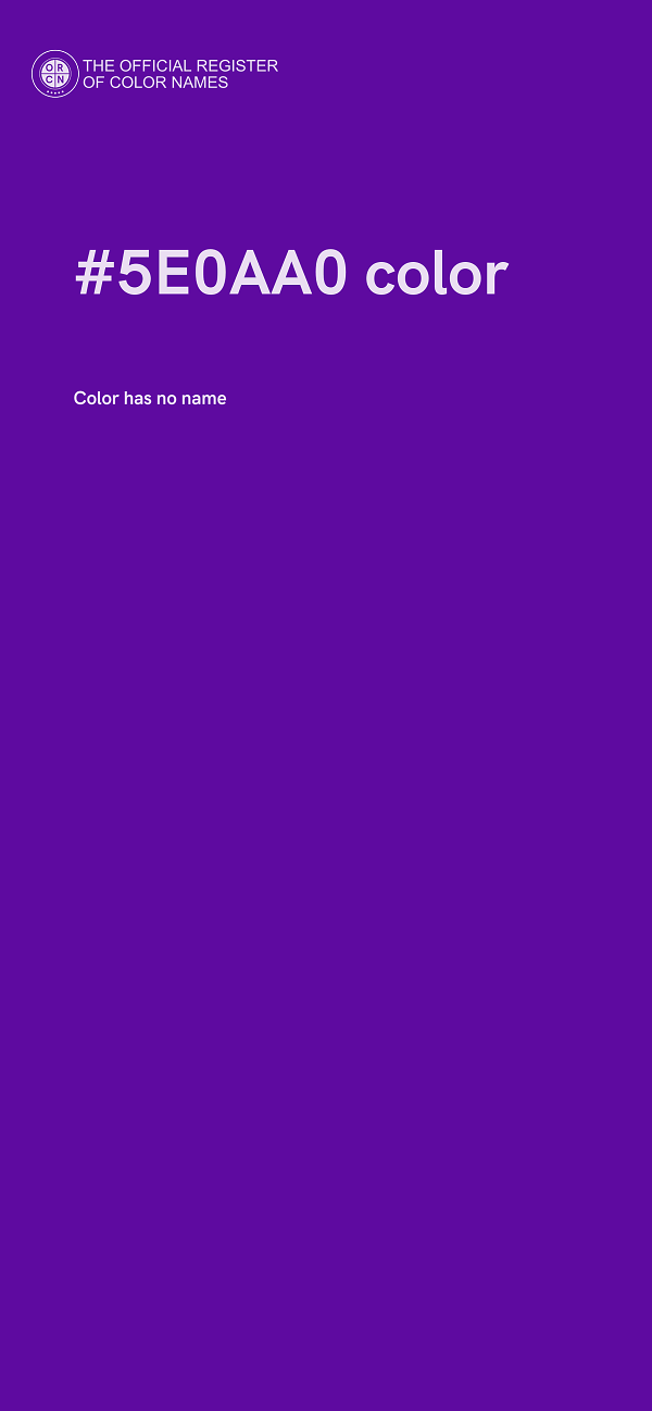 #5E0AA0 color image