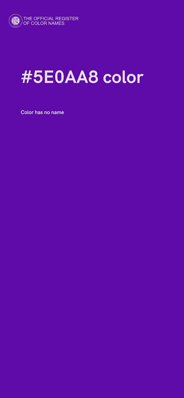 #5E0AA8 color image