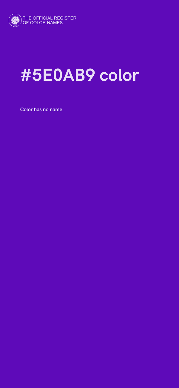 #5E0AB9 color image