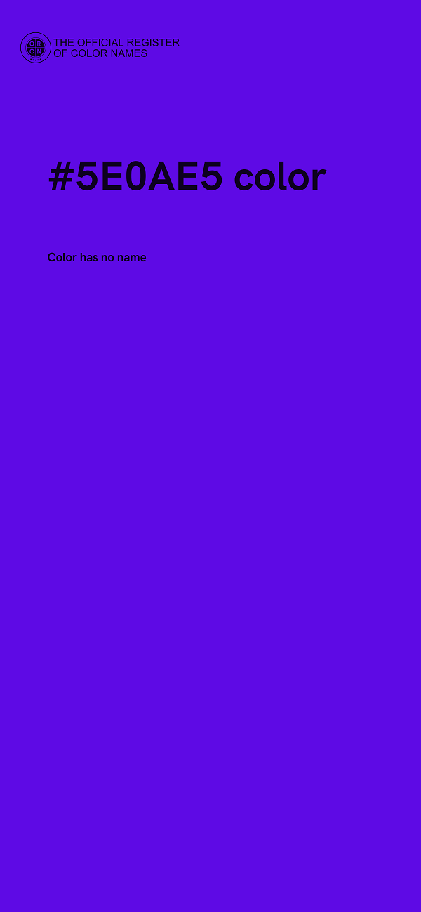 #5E0AE5 color image