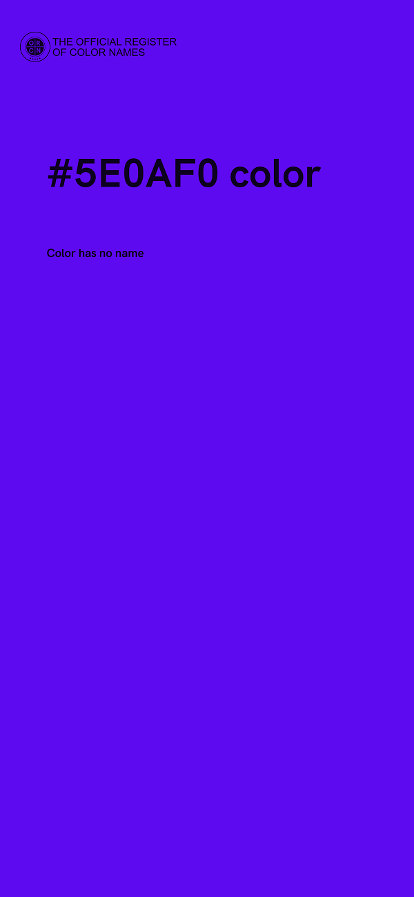 #5E0AF0 color image