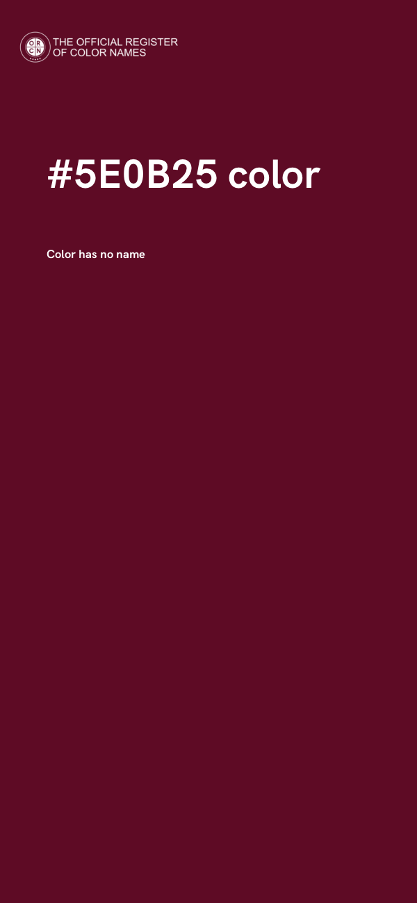 #5E0B25 color image