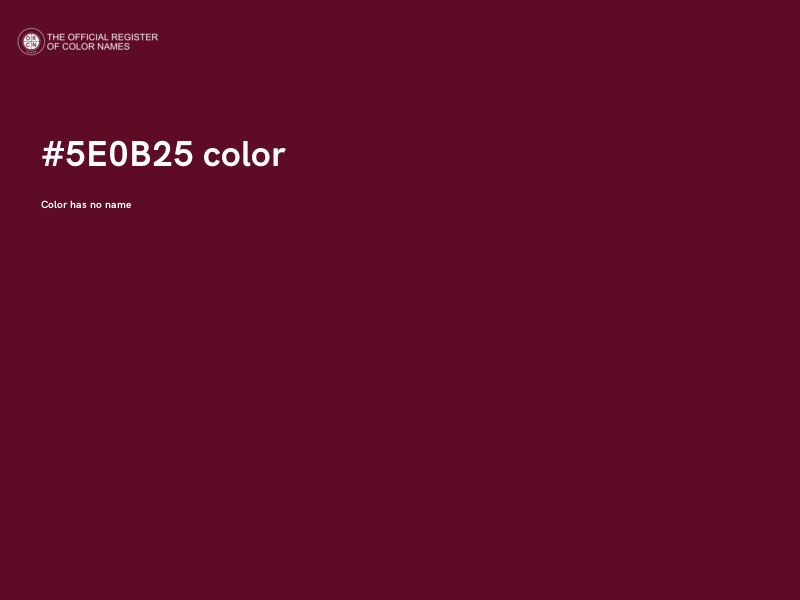 #5E0B25 color image