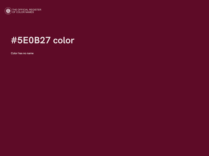 #5E0B27 color image