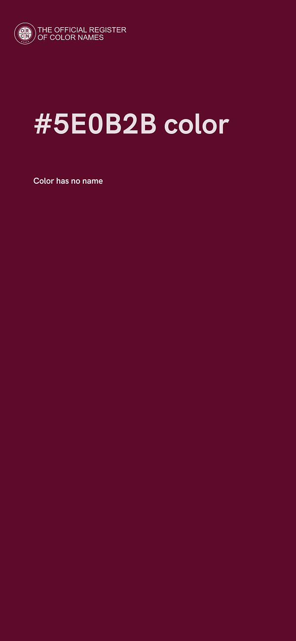 #5E0B2B color image
