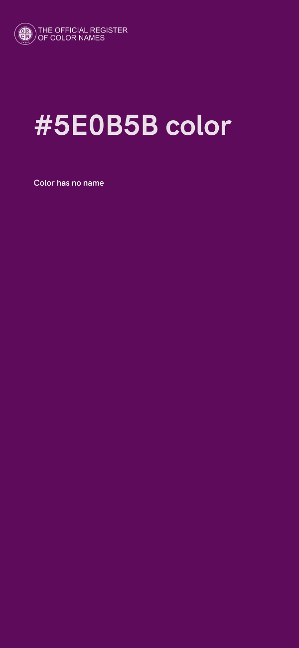 #5E0B5B color image