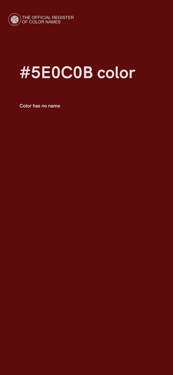 #5E0C0B color image