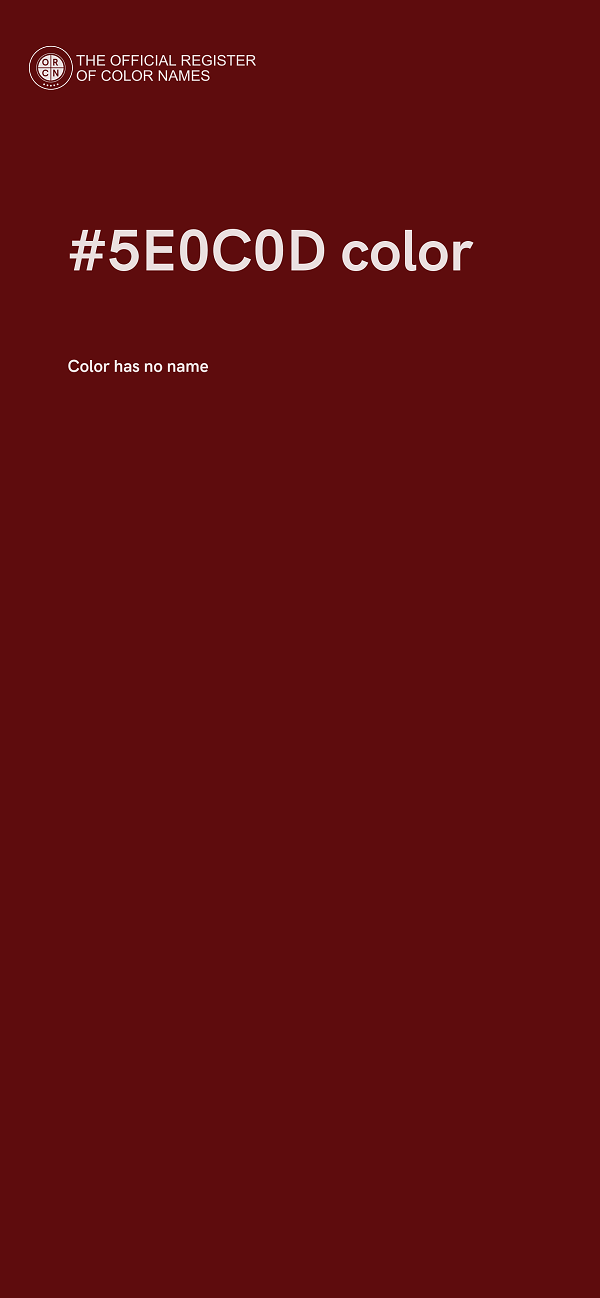 #5E0C0D color image