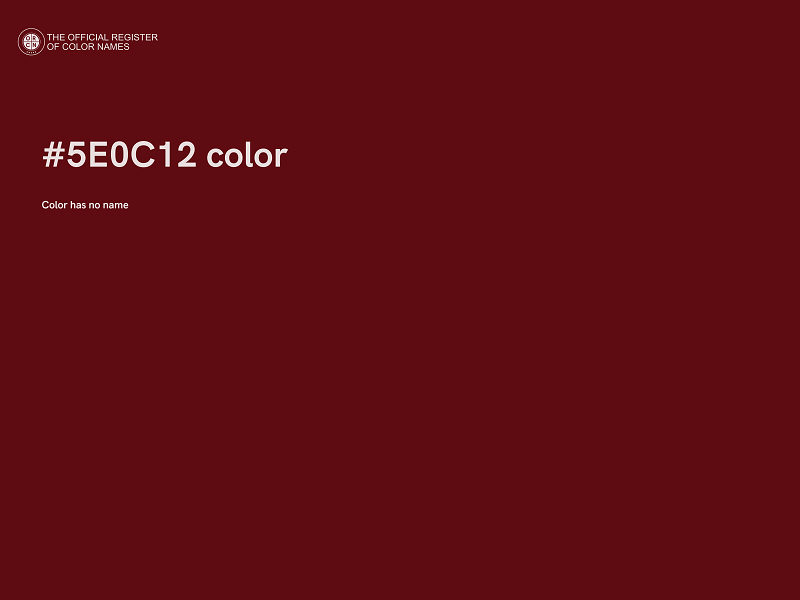 #5E0C12 color image