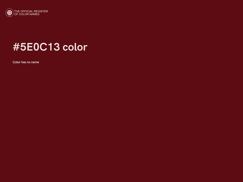 #5E0C13 color image