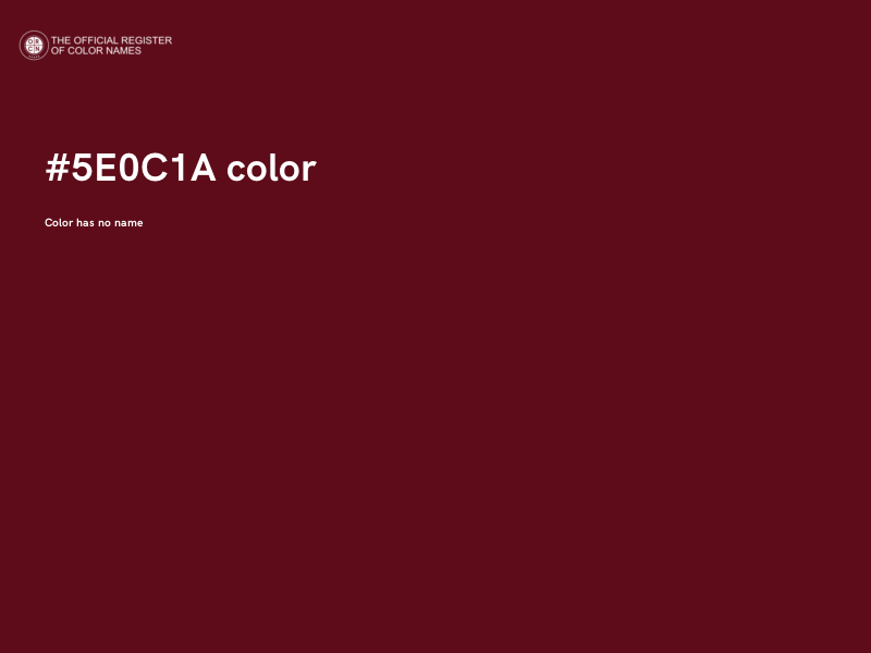 #5E0C1A color image