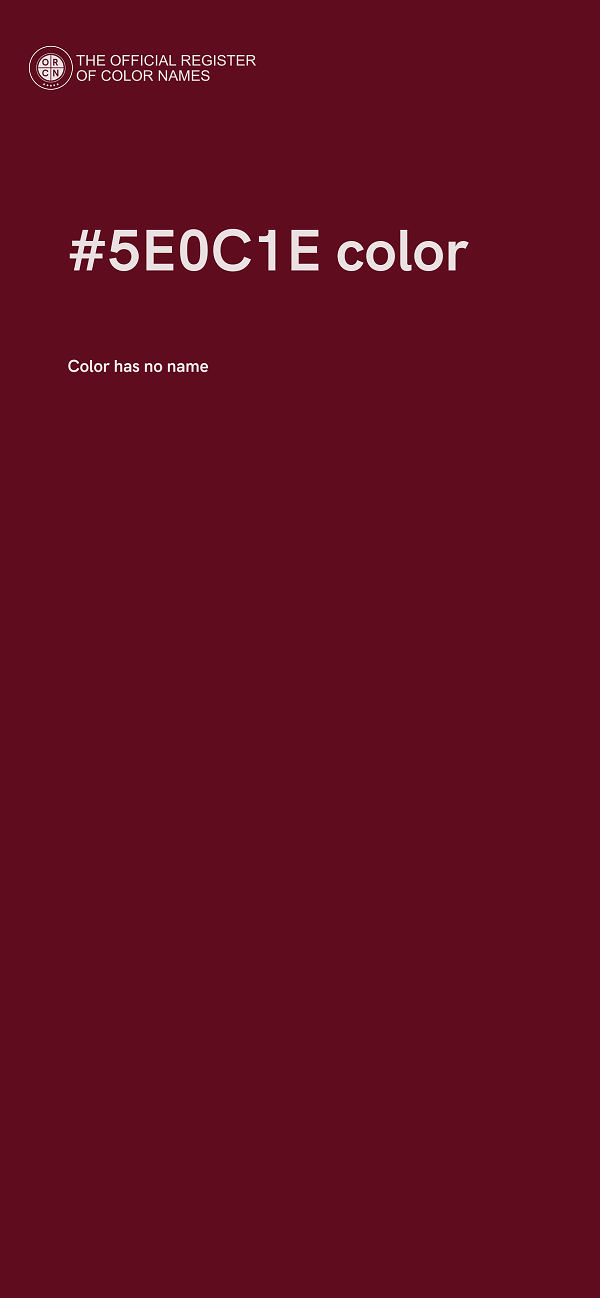 #5E0C1E color image