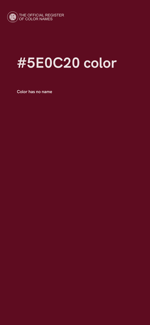 #5E0C20 color image