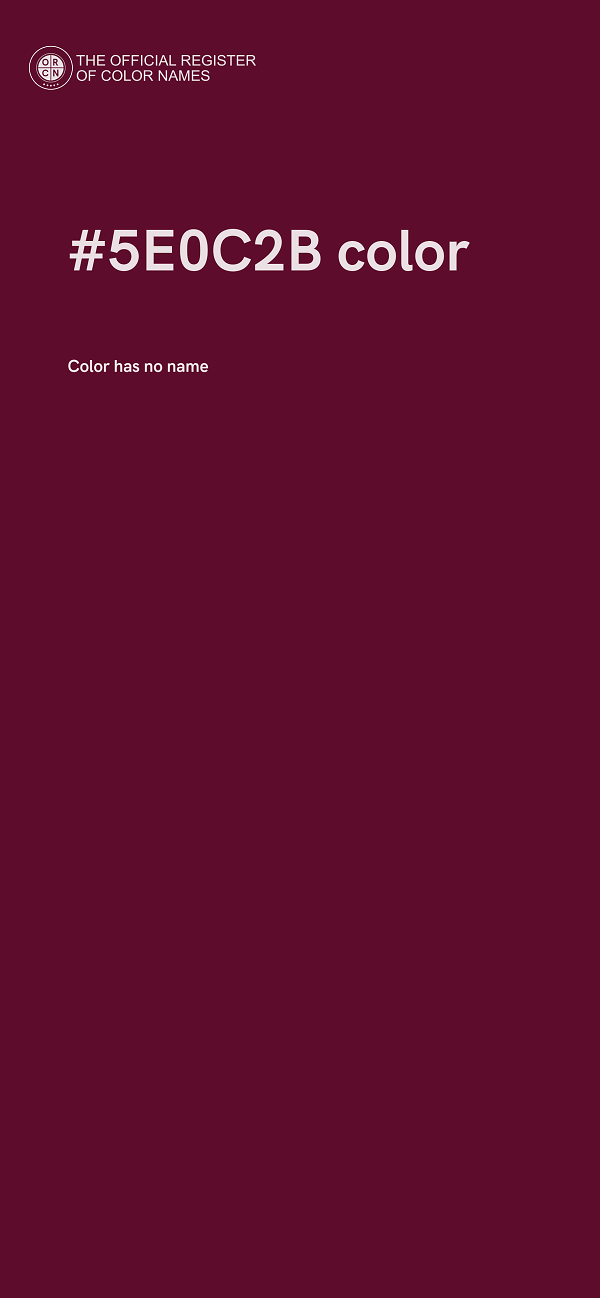 #5E0C2B color image