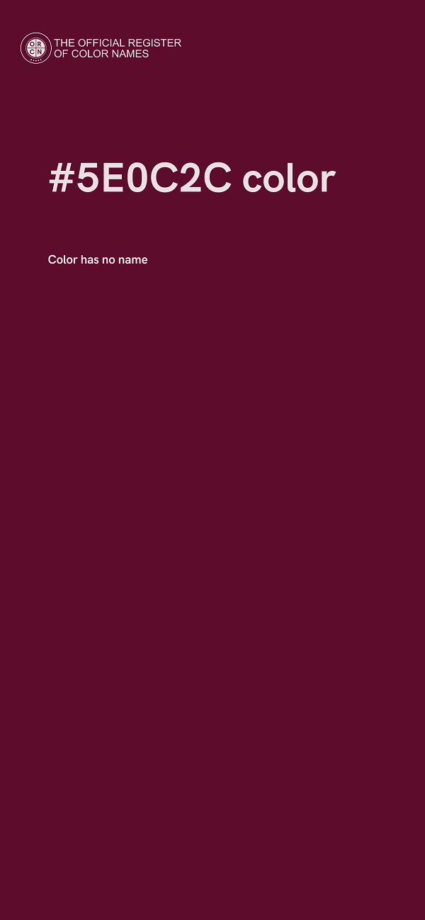 #5E0C2C color image
