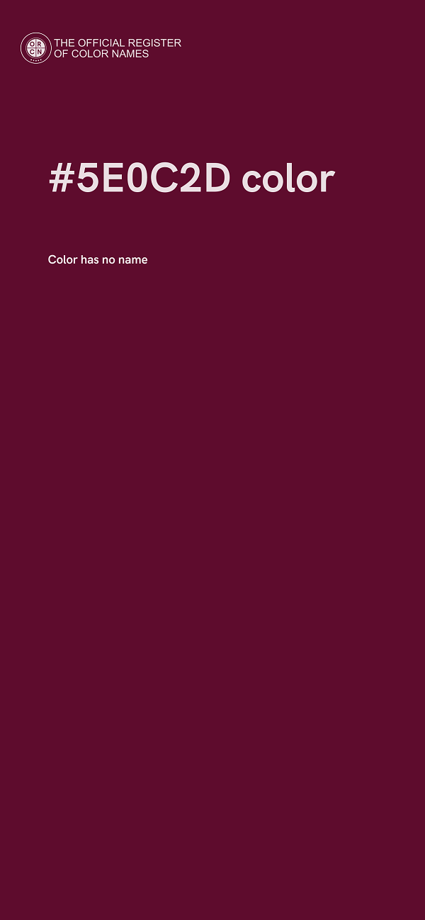 #5E0C2D color image