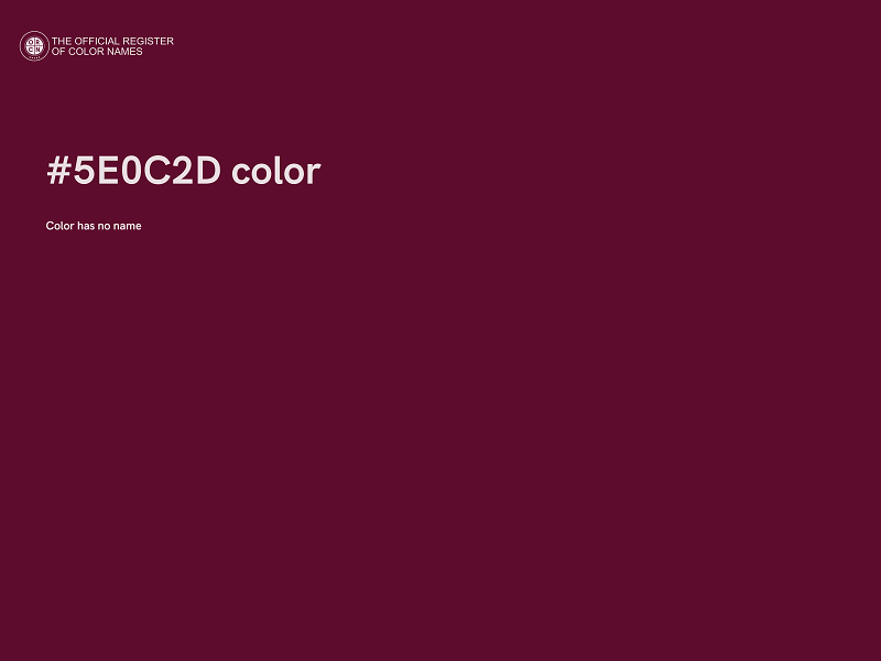 #5E0C2D color image