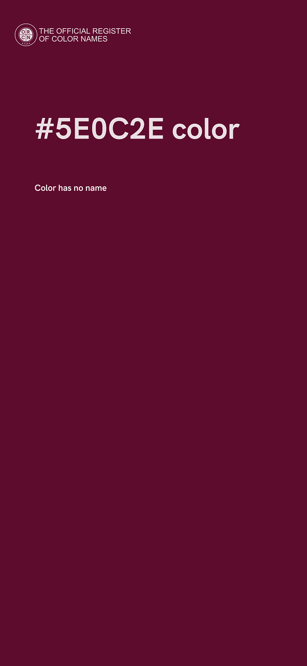 #5E0C2E color image