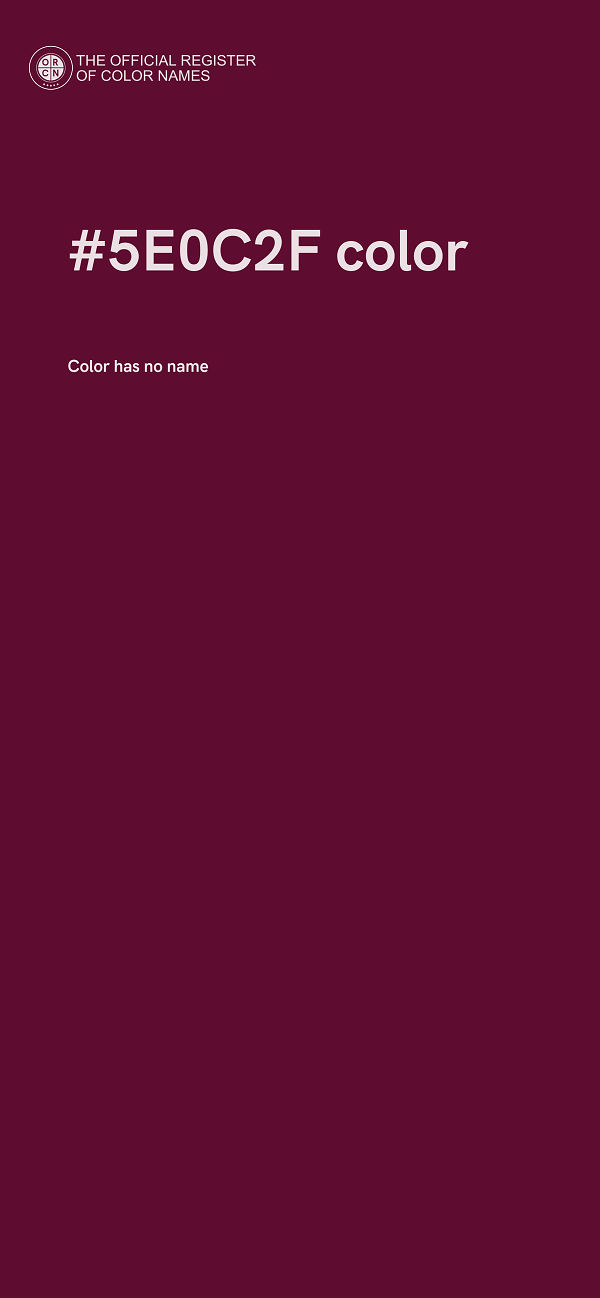 #5E0C2F color image