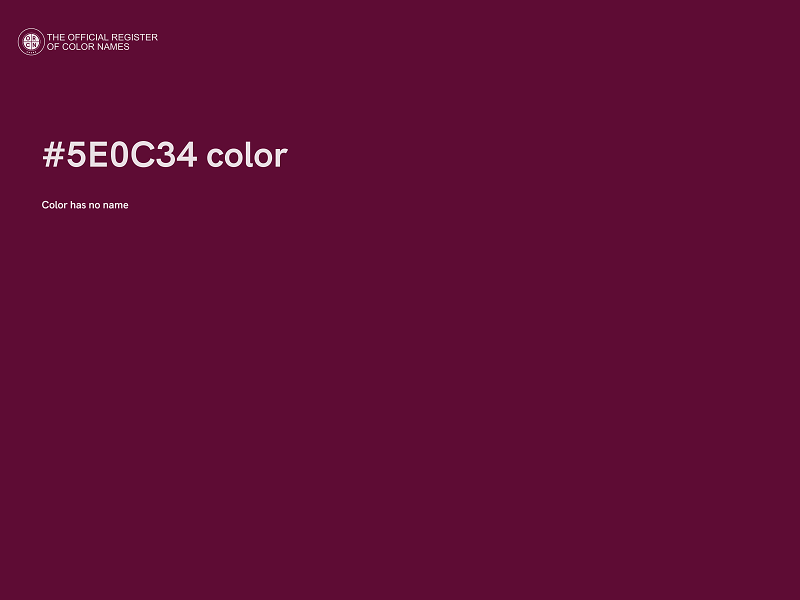 #5E0C34 color image