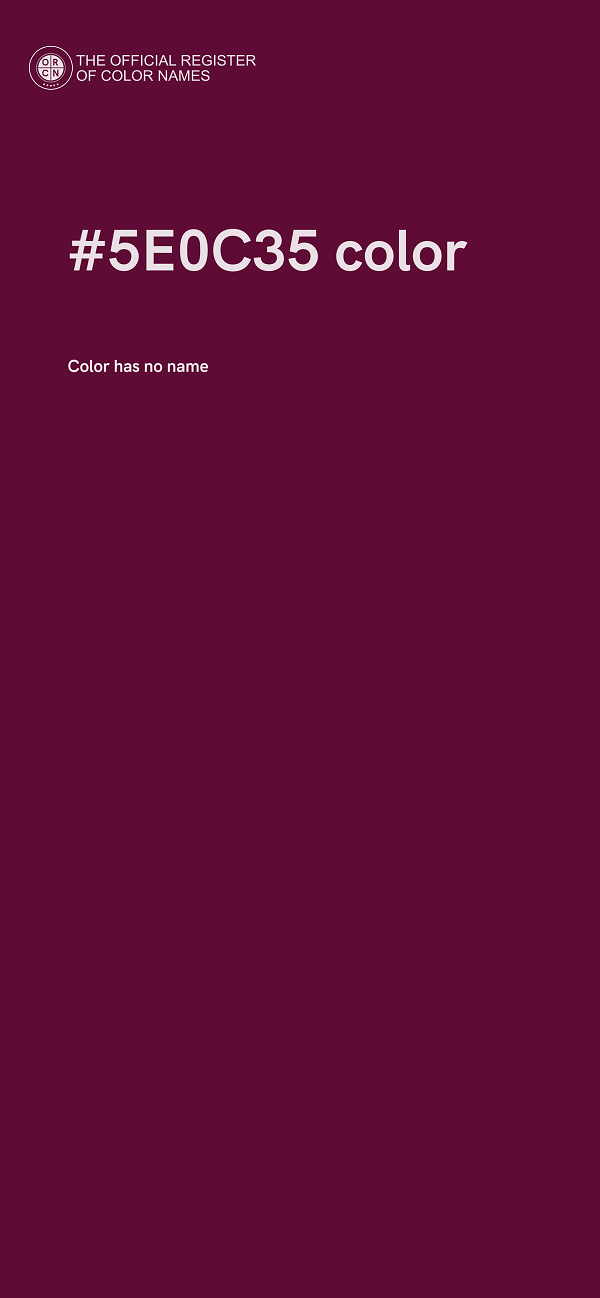 #5E0C35 color image
